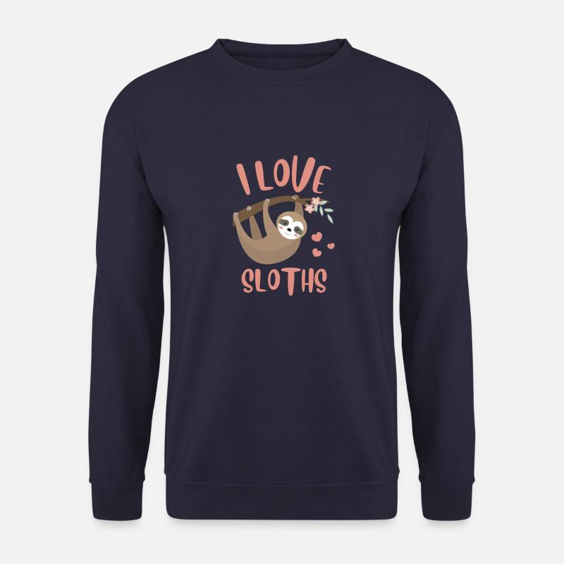 Ich liebe Faultiere - Unisex Pullover - Navy