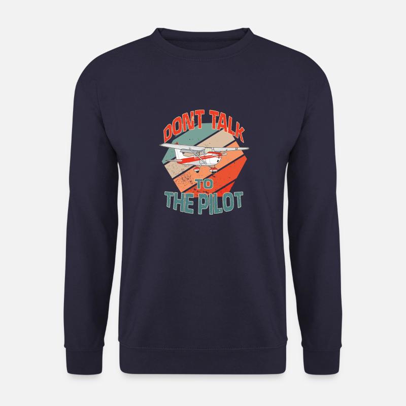 Retro Pilot Modellfliegerpiloten Modellflug - Unisex Pullover - Navy