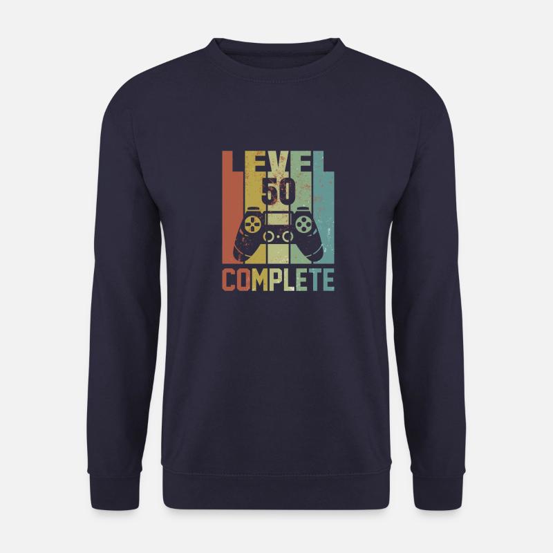 Level 50 complete Geburtstagsshirt Geschenk - Unisex Pullover - Navy