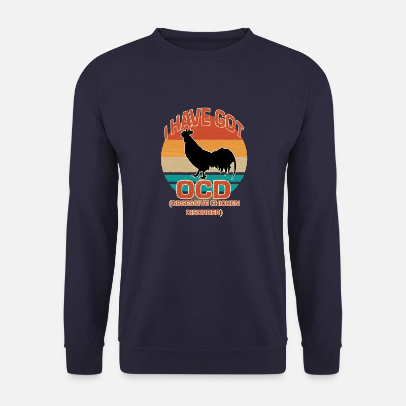 poulets poulets poulets poules - Sweat-shirt Unisexe - marine