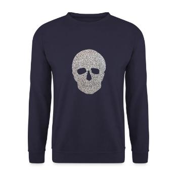 Diamond Skull - Unisex Pullover - Navy - Vorne - Alina (178cm) & Michal (187cm)