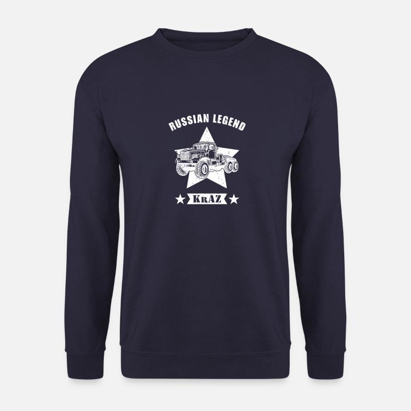 Russische Legende KrAZ Lkw Fahrer sowjetische - Unisex Pullover - Navy