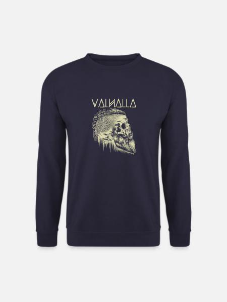 Walhalla Wikinger-Schädel - Unisex Pullover - Navy