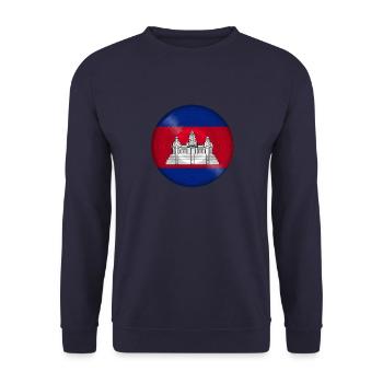 Cambodge Music Record - Sweat-shirt Unisexe - marine - Devant - Alina (178cm) & Michal (187cm)