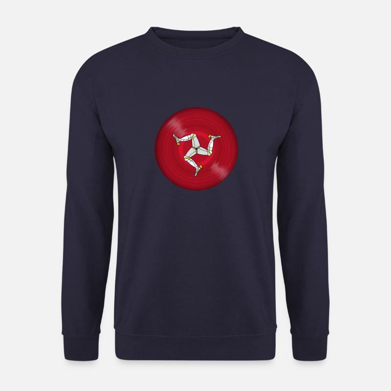 Isle Of Man Musik Schallplatte - Unisex Pullover - Navy