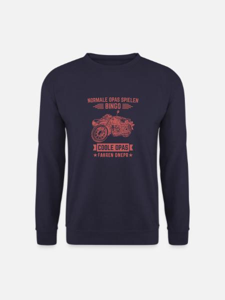 Coole opas Dnepr Beiwagen Motorradgespann - Unisex Pullover - Navy