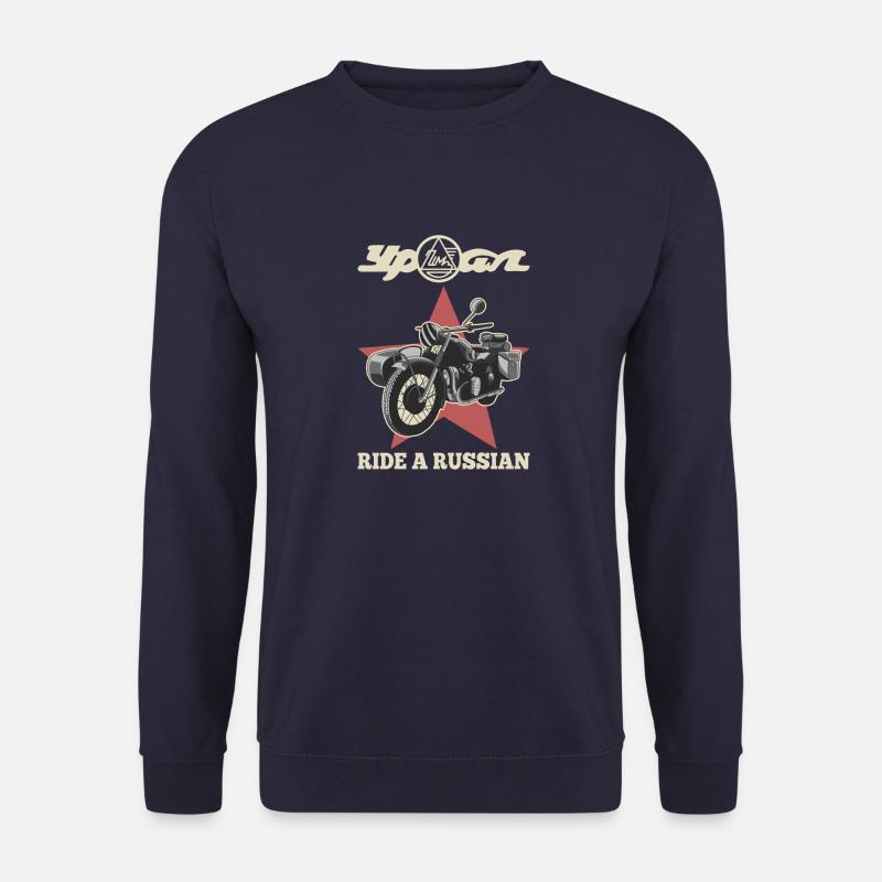 Ride a Russian Ural Beiwagen Motorradgespann - Unisex Pullover - Navy