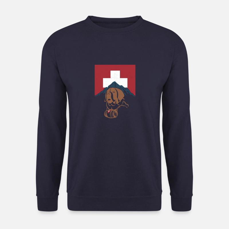 Bernhardiner St.Bernhardshund Hund Schweiz - Unisex Pullover - Navy