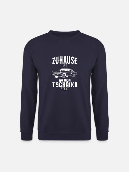 Zuhause ist wo mein GAZ 13 steht Tschaika Russland - Unisex Pullover - Navy