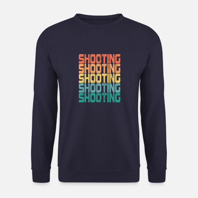 Shooting Shooting Saying Retro Gift - Unisex Sweatshirt - navy