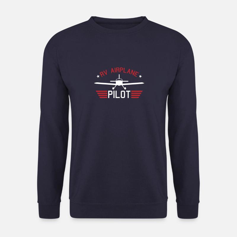 Airplane Flugzeug RV Pilot Spruch Geschenk - Unisex Pullover - Navy