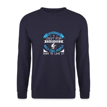 La programmation n’est pas pour tout le monde seulement des gens cool - Sweat-shirt Unisexe - marine - Devant - Alina (178cm) & Michal (187cm)
