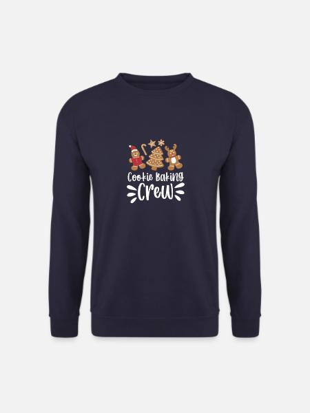 Cookie Baking Crew Gingerbread Christmas Xmas - Unisex Pullover - Navy