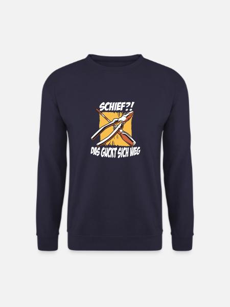 Handwerker Bau Baustelle Heimwerker Tischler - Unisex Pullover - Navy