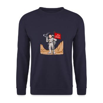 Merry Christmas Space - Sweat-shirt Unisexe - marine - Devant - Alina (178cm) & Michal (187cm)