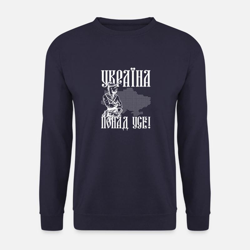 Ukraine vor allem Kiew Trysub Flagge - Unisex Pullover - Navy