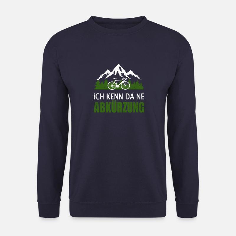 Ich kenn da ne Abkürzung Berg Wander Fahrrad - Unisex Pullover - Navy