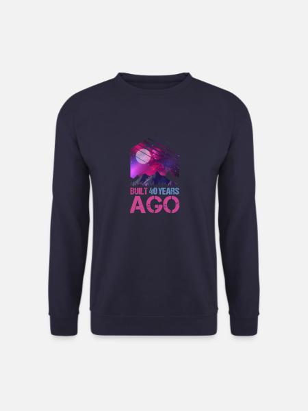 Cadeau Vaporwave de 40 ans - Sweat-shirt Unisexe - marine