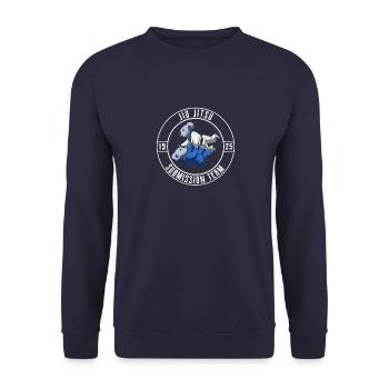 Niedliche Jiu Jitsu Koalas - BJJ Grappling - Unisex Pullover - Navy - Vorne - Alina (178cm) & Michal (187cm)