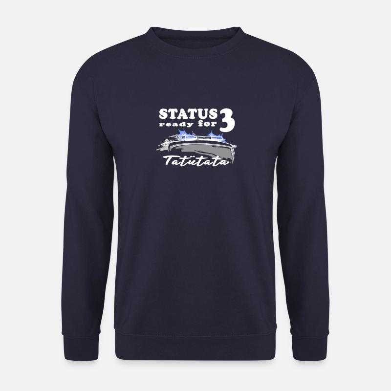 Feuerwehr Status 3 mit Blaulicht Tatütata - Unisex Pullover - Navy