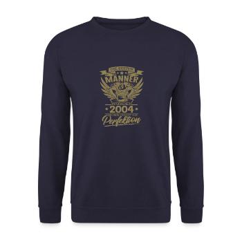 Die besten Mechaniker wurden 2004 geboren - Unisex Pullover - Navy - Vorne - Alina (178cm) & Michal (187cm)