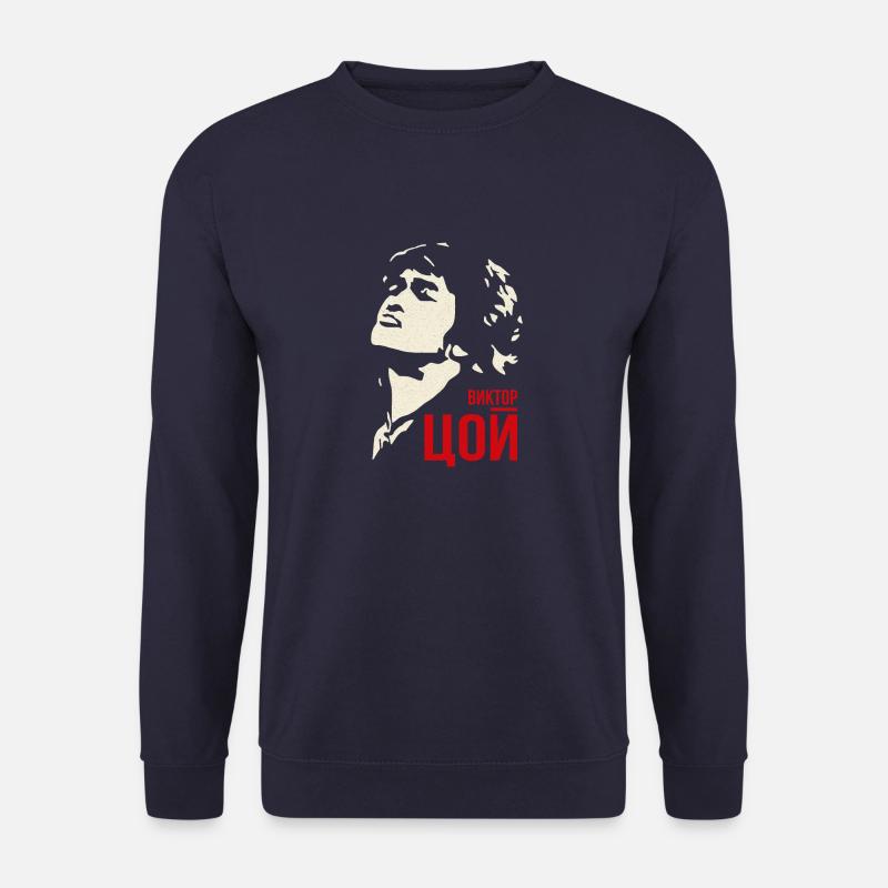 Kino Wiktor Zoi Rockmusiker - Unisex Pullover - Navy