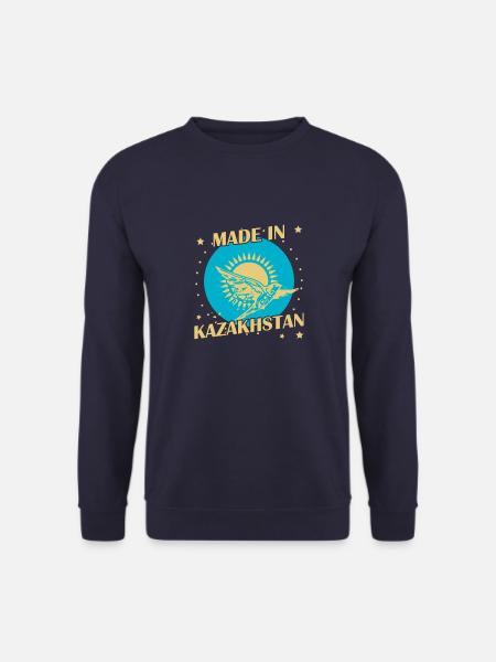 Made in Kazakhstan Wappen Kasachisch Kasachen - Unisex Pullover - Navy