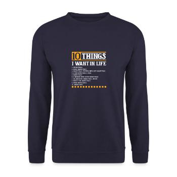 basketball basketballer sport basketballmannschaft - Unisex Pullover - Navy - Vorne - Alina (178cm) & Michal (187cm)