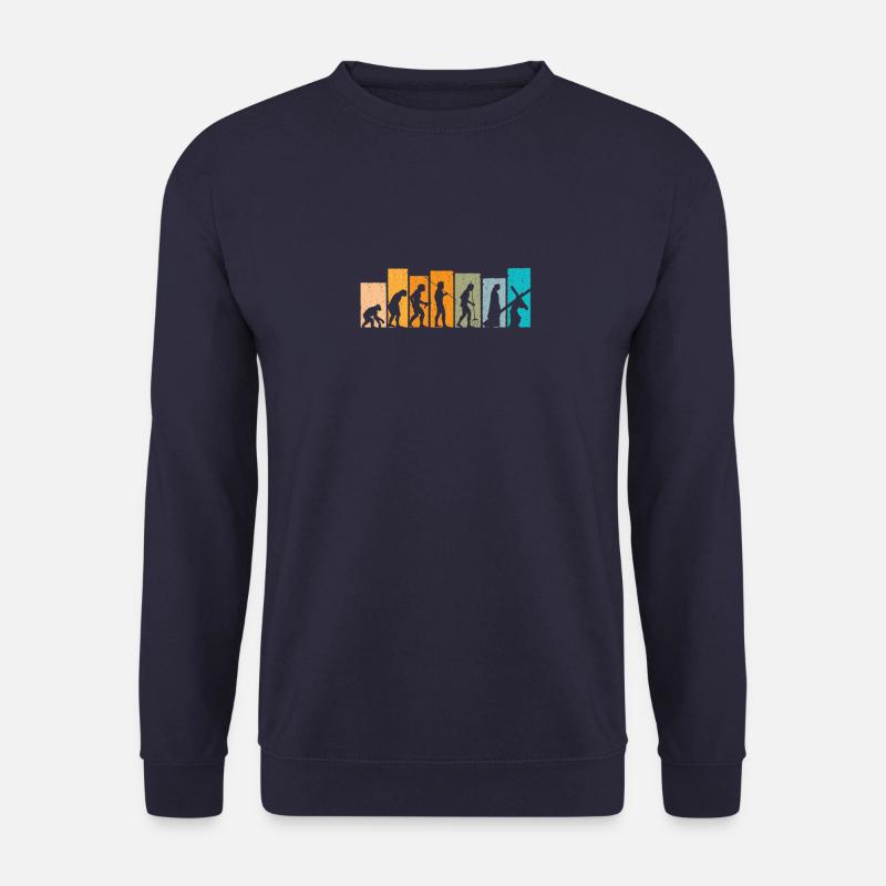 Evolution Rétro jésus jésus christ dieu - Sweat-shirt Unisexe - marine