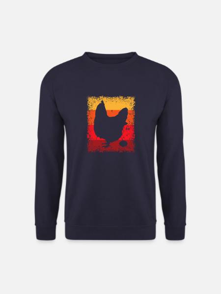 Huhn Hühner Bauernhof Landwirtschaft - Unisex Pullover - Navy