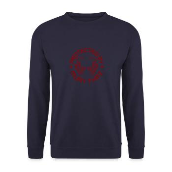 Muay Thai Sak Yant - Unisex Pullover - Navy - Vorne - Alina (178cm) & Michal (187cm)