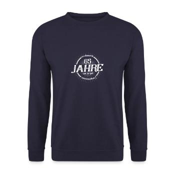 Es dauerte 65 Jahre um so gut auszusehen - Unisex Pullover - Navy - Vorne - Alina (178cm) & Michal (187cm)