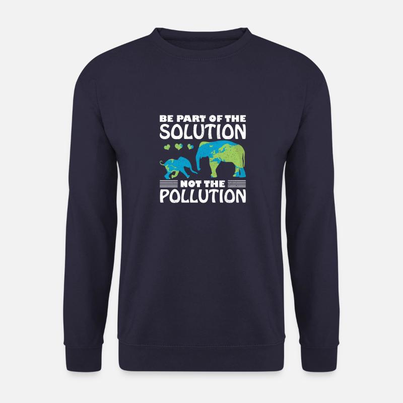Erde Tag Elefant Spruch Umwelt Klima Geschenkidee - Unisex Pullover - Navy