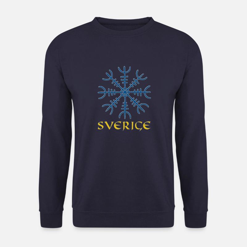Wikinger Kompass Vegvisir Schwede Sverige Geschenk - Unisex Pullover - Navy