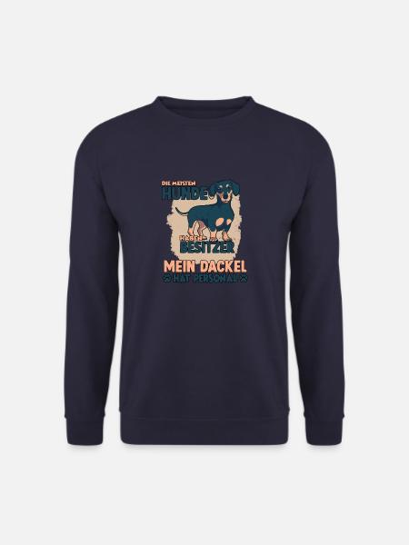 Dackel Gassi Witziges Hundehalter Rauhaardackel - Unisex Pullover - Navy