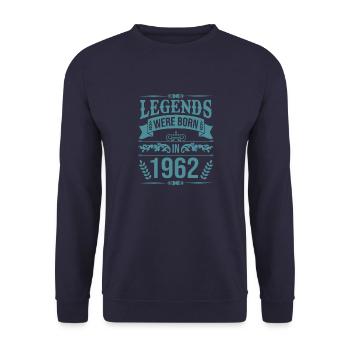 Funny gifts for the 60th birthday sayings - Unisex Sweatshirt - navy - Front - Alina (178cm) & Michal (187cm)