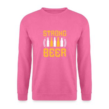STRONG BEER - Unisex Sweatshirt - pink - Front