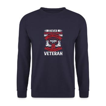Ne sous-estimez jamais la vitesse et la puissance des compétences de - Sweat-shirt Unisexe - marine - Devant - Alina (178cm) & Michal (187cm)