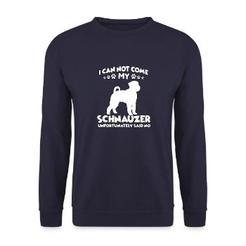 Schnauzer chien sport drôle propriétaire de chien Schnauzer - Sweat-shirt Unisexe - marine - Devant - Alina (178cm) & Michal (187cm)