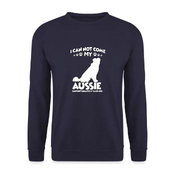Berger australien drôle aussie chiens de promenade - Sweat-shirt Unisexe - marine - Devant - Alina (178cm) & Michal (187cm)