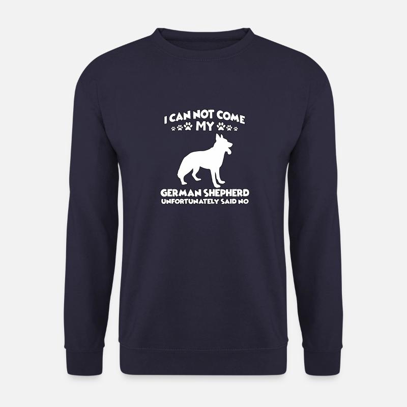 German Shepherd owner fun walk - Unisex Sweatshirt - navy