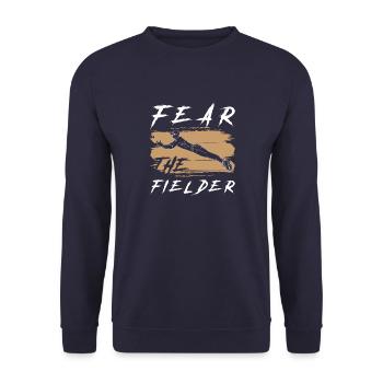 Sports Game Baseball Catcher Athlete Lifestyle - Unisex Sweatshirt - navy - Front - Alina (178cm) & Michal (187cm)