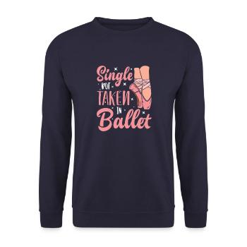 Ballett Klassischer Lebensstil Ballerina Tanz Gesc - Unisex Pullover - Navy - Vorne - Alina (178cm) & Michal (187cm)