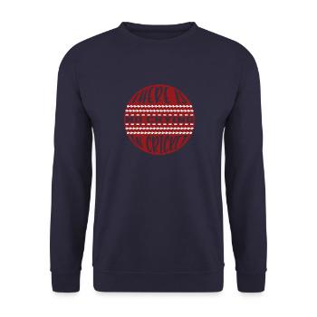 Cricketing Lifestyle Game Cricketer Sport Geschen - Unisex Sweatshirt - navy - Front - Alina (178cm) & Michal (187cm)