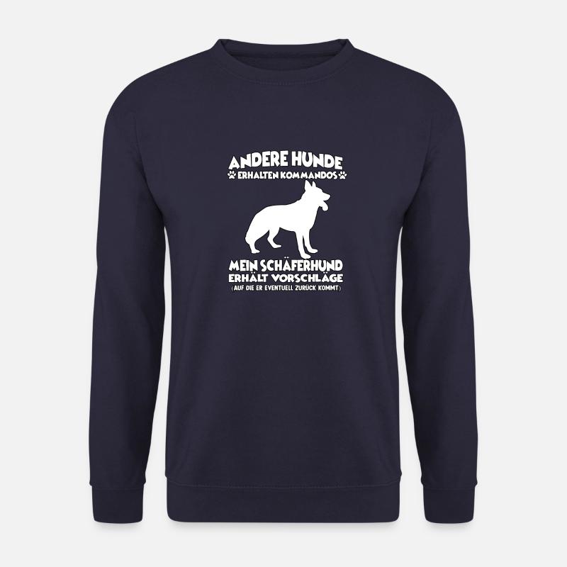 Witziges Schäferhund Hundetraining Hundebesitzer - Unisex Pullover - Navy