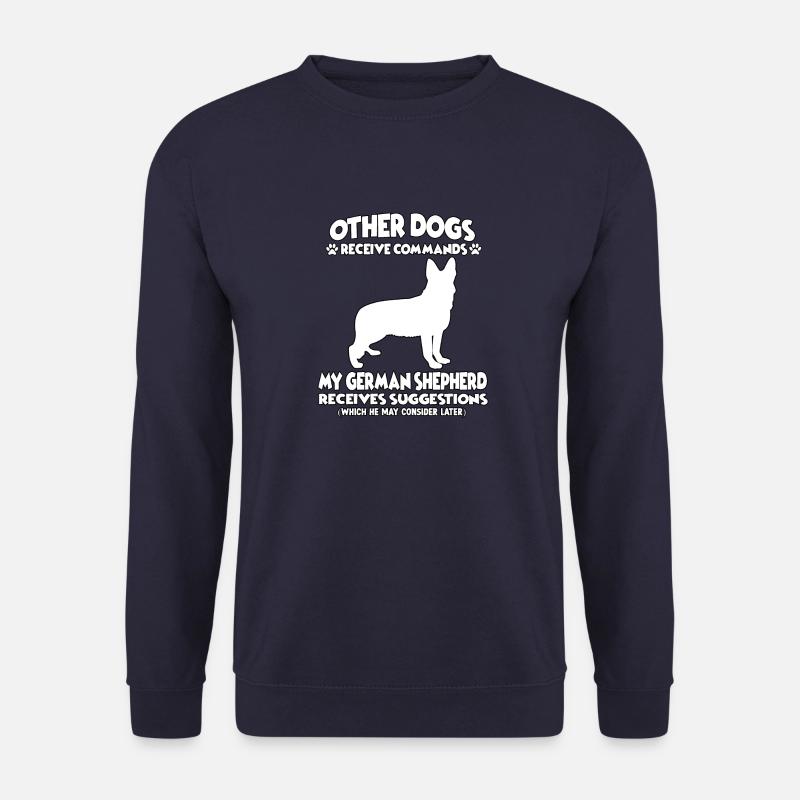 Funny Obedience German Shepherd Dogs - Unisex Sweatshirt - navy