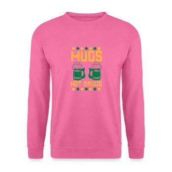 tasses pas de drogues - Sweat-shirt Unisexe - rose - Devant
