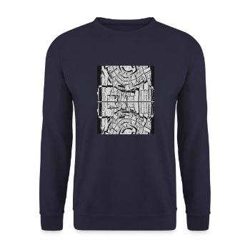 Collection Cartoon - Unisex Sweatshirt - navy - Front - Alina (178cm) & Michal (187cm)