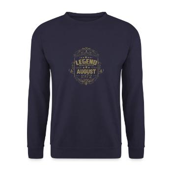 Cadeaux pour le 50e anniversaire de dictons amusants - Sweat-shirt Unisexe - marine - Devant - Alina (178cm) & Michal (187cm)