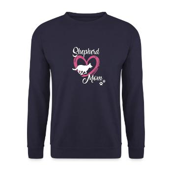 Chien de berger Maîtresse Berger Allemand Chien Gassi - Sweat-shirt Unisexe - marine - Devant - Alina (178cm) & Michal (187cm)